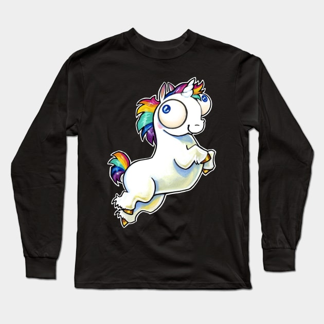 Derp Unicorn Long Sleeve T-Shirt by BiancaRomanStumpff